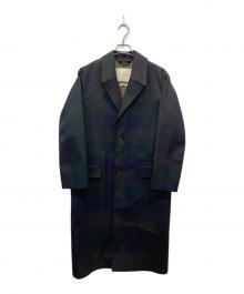 MACKINTOSH（マッキントッシュ）の古着「ゴム引きコート」｜グリーン×ネイビー