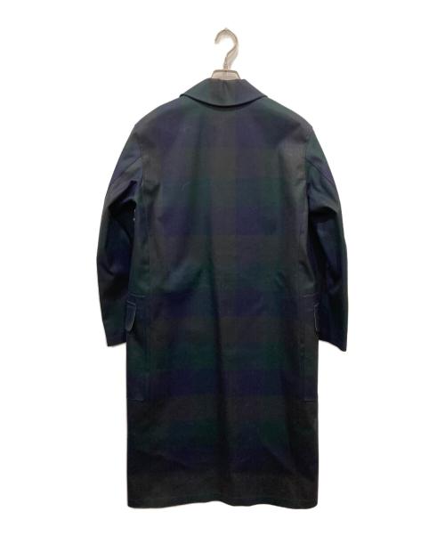 MACKINTOSH（マッキントッシュ）MACKINTOSH (マッキントッシュ) ゴム引きコート グリーン×ネイビー サイズ:32の古着・服飾アイテム