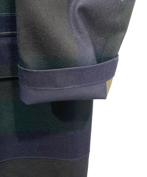 MACKINTOSH（マッキントッシュ）MACKINTOSH (マッキントッシュ) ゴム引きコート グリーン×ネイビー サイズ:32の古着・服飾アイテム