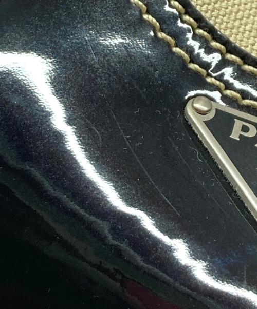 PRADA（プラダ）PRADA (プラダ) トートバッグ ベージュ×ブラックの古着・服飾アイテム