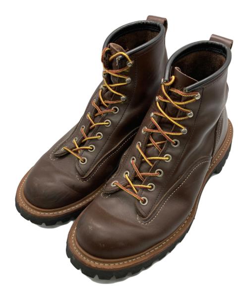 RED WING（レッドウィング）RED WING (レッドウィング) ラインマン ブラウン サイズ:8Dの古着・服飾アイテム