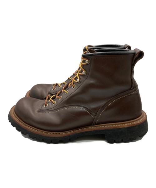 RED WING（レッドウィング）RED WING (レッドウィング) ラインマン ブラウン サイズ:8Dの古着・服飾アイテム