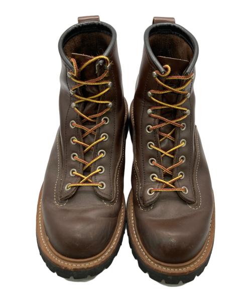 RED WING（レッドウィング）RED WING (レッドウィング) ラインマン ブラウン サイズ:8Dの古着・服飾アイテム