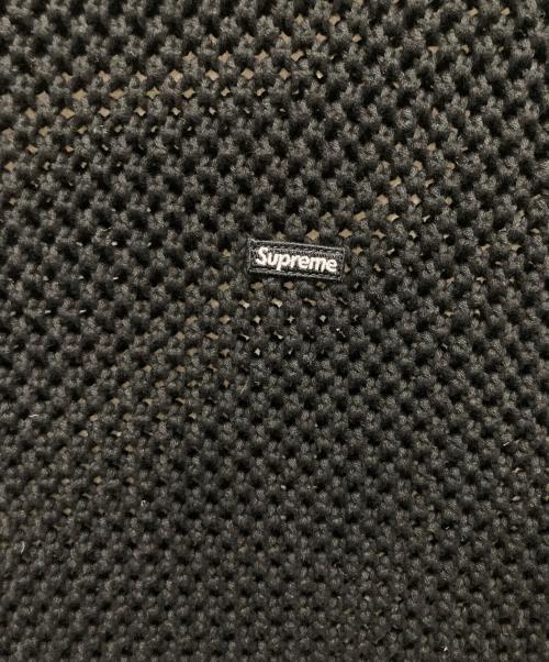 SUPREME（シュプリーム）Supreme (シュプリーム) open knit small box sweater ブラック サイズ:Mの古着・服飾アイテム