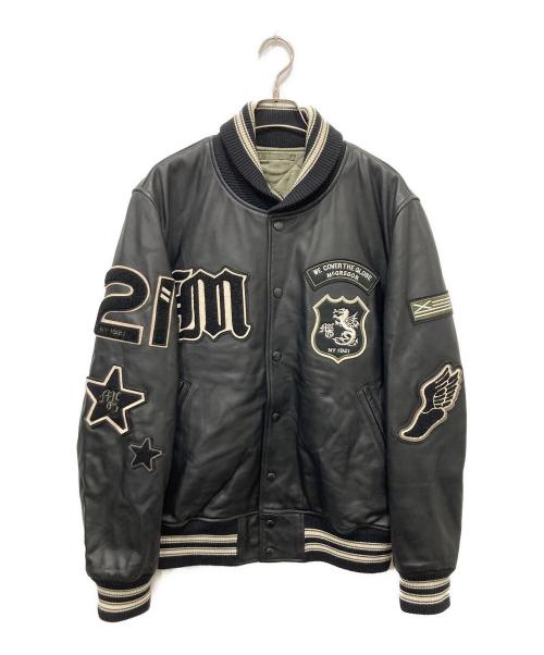 McGREGOR（マックレガー）McGREGOR (マックレガー) オールレザースタジャン ブラック サイズ:Ｌの古着・服飾アイテム