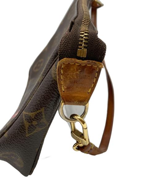 LOUIS VUITTON（ルイ ヴィトン）LOUIS VUITTON (ルイ ヴィトン) 村上隆 (タカシ ムラカミ) モノグラム・チェリー ポシェット ブラウンの古着・服飾アイテム