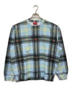 SUPREMEシュプリーム）の古着「21SS Plaid Crewneck」｜ブルー
