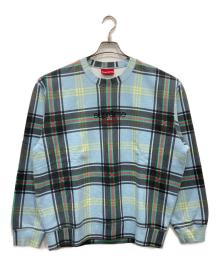 SUPREME（シュプリーム）の古着「21SS Plaid Crewneck」｜ブルー