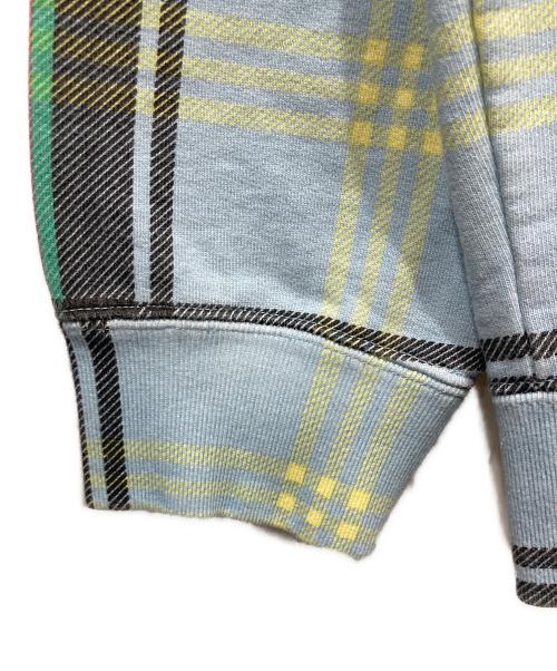 SUPREME（シュプリーム）SUPREME (シュプリーム) 21SS Plaid Crewneck ブルー サイズ:Mの古着・服飾アイテム