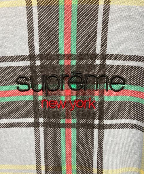 SUPREME（シュプリーム）SUPREME (シュプリーム) 21SS Plaid Crewneck ブルー サイズ:Mの古着・服飾アイテム