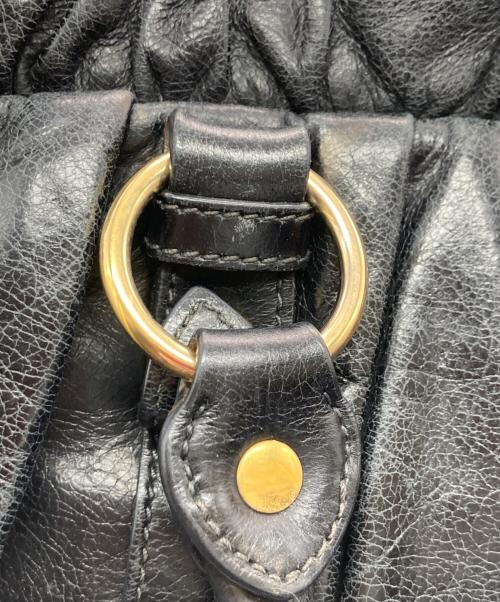 MIU MIU（ミュウミュウ）MIU MIU (ミュウミュウ) ヴィッテロ ルクス 2WAYバッグ ブラックの古着・服飾アイテム