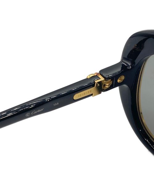 Cartier（カルティエ）Cartier (カルティエ) 80sヴィンテージサングラス ゴールド×ブラック サイズ:53□18-135の古着・服飾アイテム