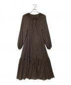 Plageプラージュ）の古着「Sheer Voile ティアードワンピース(シアー ボイル)」｜ブラウン