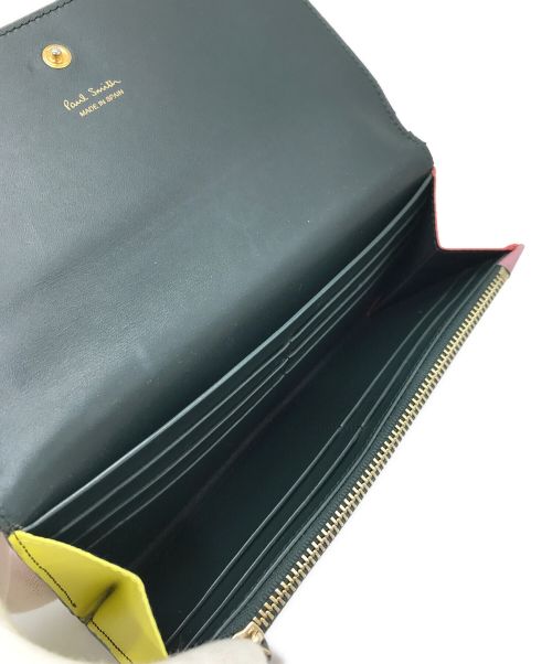 PAUL SMITH（ポールスミス）Paul Smith (ポールスミス) 長財布　ピンク　幾何学模様 ピンク サイズ:実寸参照の古着・服飾アイテム