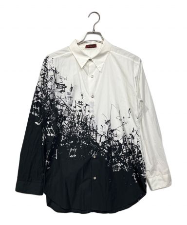 中古・古着通販】hazama (ハザマ) 止まない音のシャツ ホワイト サイズ  
