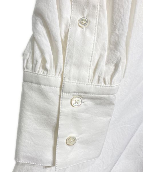 PLAIN PEOPLE（プレインピープル）PLAIN PEOPLE (プレインピープル) フーデッドシャツワンピース ホワイト サイズ:2の古着・服飾アイテム