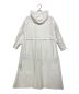 PLAIN PEOPLE (プレインピープル) フーデッドシャツワンピース ホワイト サイズ:2：4000円