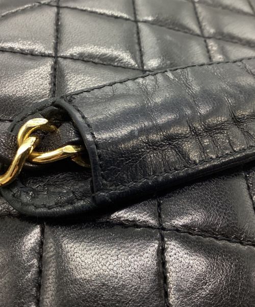 CHANEL（シャネル）CHANEL (シャネル) ダブルチェーン マトラッセショルダーバッグ ブラックの古着・服飾アイテム