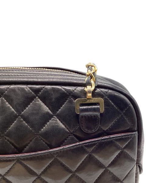 CHANEL（シャネル）CHANEL (シャネル) ダブルチェーン マトラッセショルダーバッグ ブラックの古着・服飾アイテム