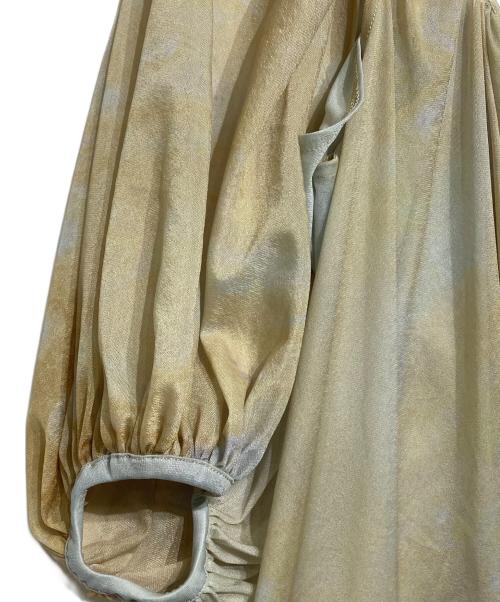 JOSE MOON（ジョゼムーン）JOSE MOON (ジョゼムーン) シアーギャザードレス イエロー サイズ:Fの古着・服飾アイテム