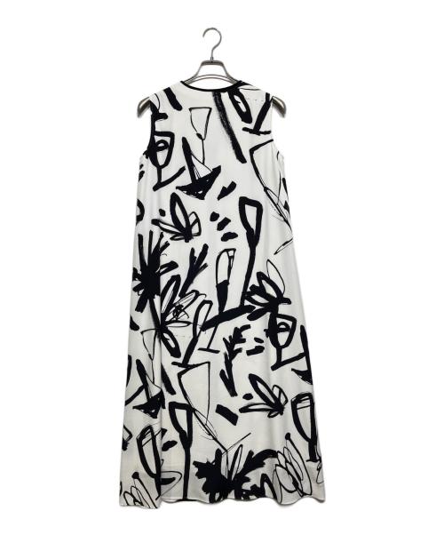 Diagram（ダイアグラム）Diagram (ダイアグラム) ペイントプリントワンピース ホワイト サイズ:36の古着・服飾アイテム
