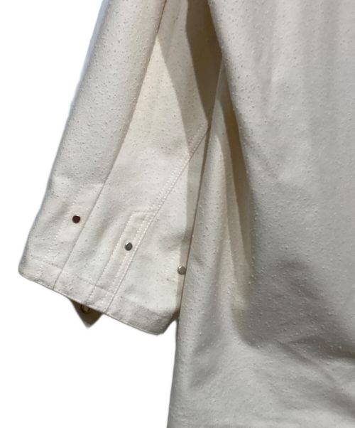 IRENISA（イレニサ）IRENISA (イレニサ) HOODED ZIP COAT アイボリー サイズ:３の古着・服飾アイテム