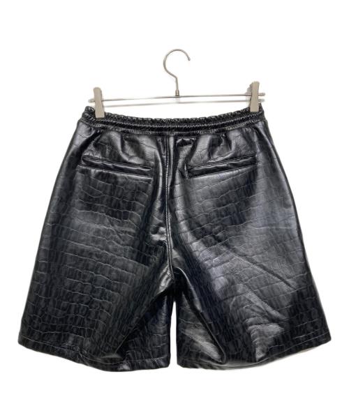 Name.（ネーム）Name. (ネーム) CROC EMBOSSED WIDE HALF PANTS ブラック サイズ:1の古着・服飾アイテム