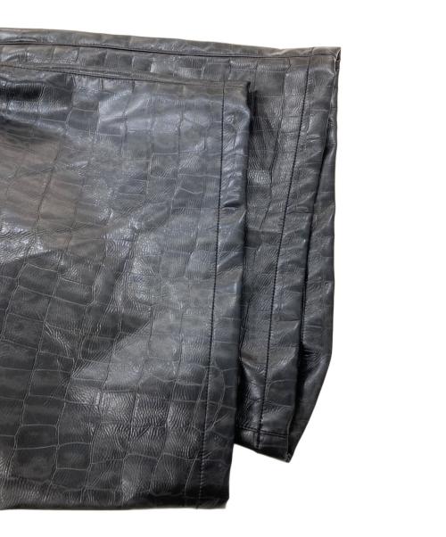 Name.（ネーム）Name. (ネーム) CROC EMBOSSED WIDE HALF PANTS ブラック サイズ:1の古着・服飾アイテム