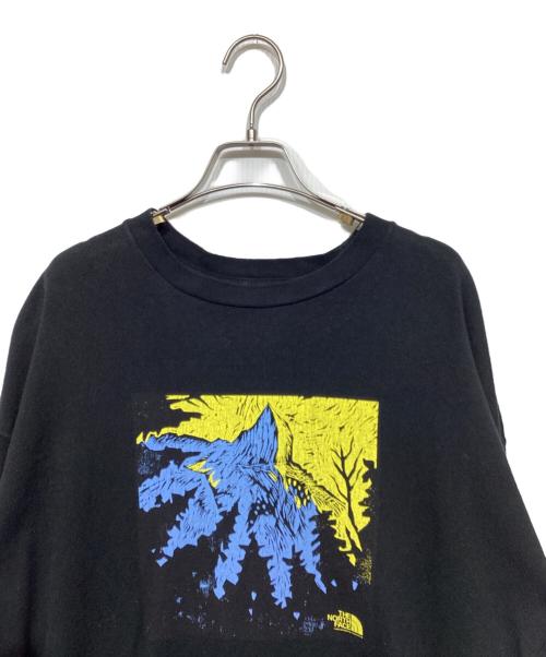 THE NORTHFACE PURPLELABEL（ザ・ノースフェイス パープルレーベル）THE NORTHFACE PURPLELABEL (ザ・ノースフェイス パープルレーベル) nanamica (ナナミカ) グラフィックロンT ブラック サイズ:Mの古着・服飾アイテム