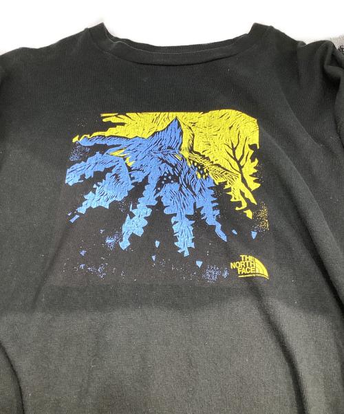 THE NORTHFACE PURPLELABEL（ザ・ノースフェイス パープルレーベル）THE NORTHFACE PURPLELABEL (ザ・ノースフェイス パープルレーベル) nanamica (ナナミカ) グラフィックロンT ブラック サイズ:Mの古着・服飾アイテム