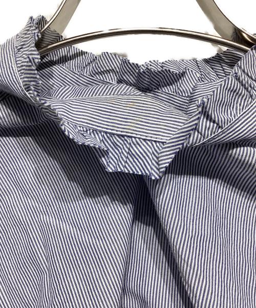 GALERIE VIE（ギャルリーヴィー）GALERIE VIE (ギャルリーヴィー) コットン カットオフフリルブラウス ブルー サイズ:Fの古着・服飾アイテム