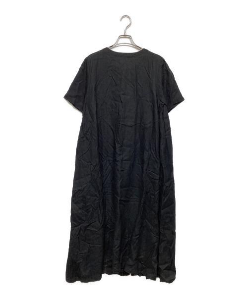 nest Robe（ネストローブ）nest Robe (ネストローブ) リネンワンピース　01172-1187 ブラック サイズ:freeの古着・服飾アイテム