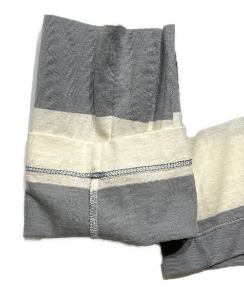 OAMC（オーエーエムシー）OAMC (オーエーエムシー) ボーダーカットソー グレー サイズ:Sの古着・服飾アイテム