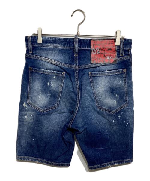 DSQUARED2（ディースクエアード）DSQUARED2 (ディースクエアード) デニムハーフパンツ　S74MU0674 インディゴ サイズ:44の古着・服飾アイテム