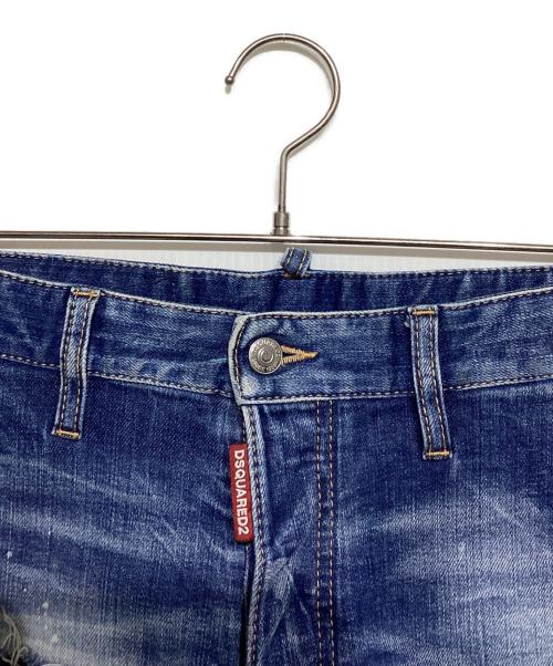 DSQUARED2（ディースクエアード）DSQUARED2 (ディースクエアード) デニムハーフパンツ　S74MU0674 インディゴ サイズ:44の古着・服飾アイテム