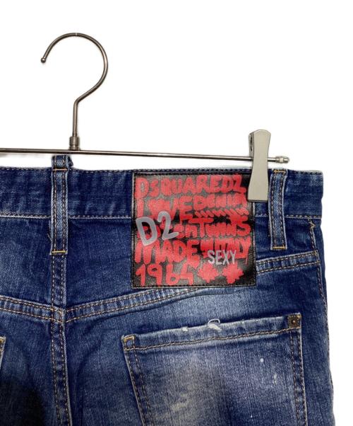 DSQUARED2（ディースクエアード）DSQUARED2 (ディースクエアード) デニムハーフパンツ　S74MU0674 インディゴ サイズ:44の古着・服飾アイテム
