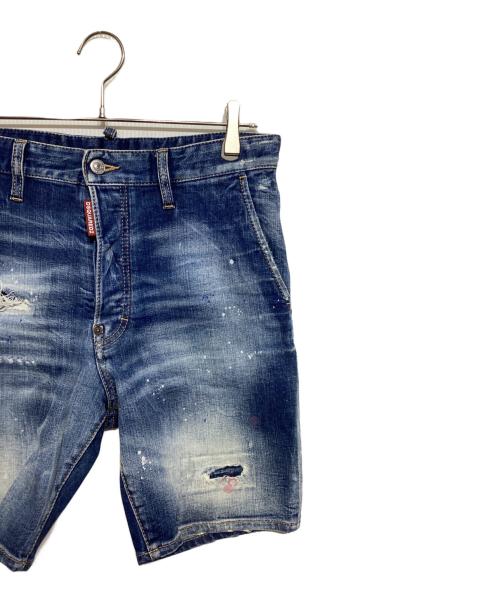 DSQUARED2（ディースクエアード）DSQUARED2 (ディースクエアード) デニムハーフパンツ　S74MU0674 インディゴ サイズ:44の古着・服飾アイテム