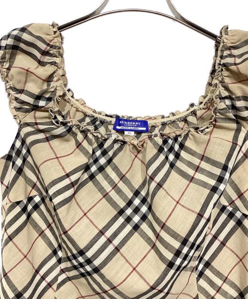 BURBERRY BLUE LABEL（バーバリー ブルー レーベル）BURBERRY BLUE LABEL (バーバリーロンドンブルーレーベル) ノバチェックワンピース ベージュ サイズ:38の古着・服飾アイテム