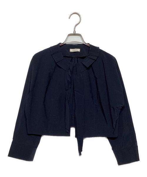 NINA RICCI（ニナリッチ）NINA RICCI (ニナリッチ) デザインカラー ショートジャケット ネイビー サイズ:36の古着・服飾アイテム