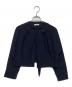 NINA RICCI（ニナリッチ）の古着「デザインカラー ショートジャケット」｜ネイビー