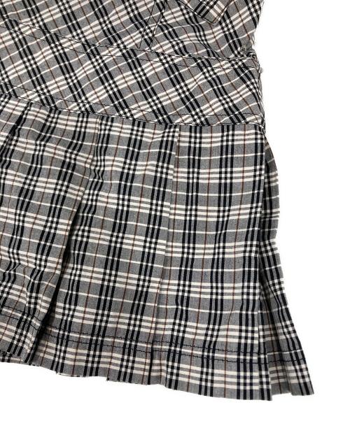 BURBERRY BLUE LABEL（バーバリー ブルー レーベル）BURBERRY BLUE LABEL (バーバリーロンドンブルーレーベル) チェックワンピース　E1J02-100-09 グレー サイズ:38の古着・服飾アイテム