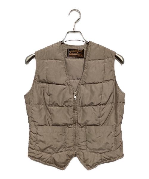 Eddie Bauer（エディーバウアー）Eddie Bauer (エディーバウアー) 70s ダウンベスト ベージュ サイズ:不明の古着・服飾アイテム