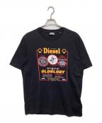 DIESELディーゼル）の古着「プリントTシャツ」｜ネイビー