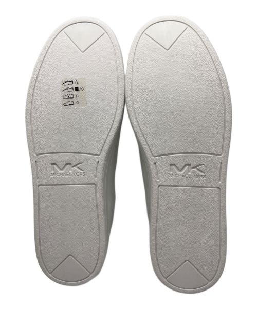 MICHAEL KORS（マイケル・コース）MICHAEL KORS (マイケルコース) Keatingレザースニーカー ホワイト サイズ:8の古着・服飾アイテム