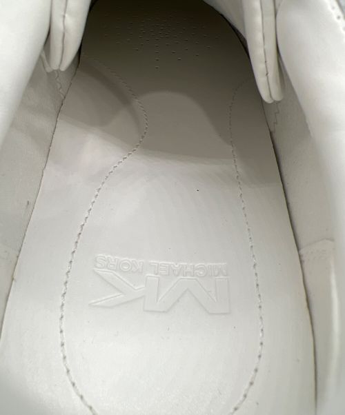 MICHAEL KORS（マイケル・コース）MICHAEL KORS (マイケルコース) Keatingレザースニーカー ホワイト サイズ:8の古着・服飾アイテム