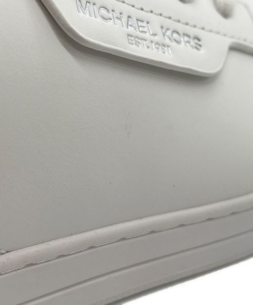MICHAEL KORS（マイケル・コース）MICHAEL KORS (マイケルコース) Keatingレザースニーカー ホワイト サイズ:8の古着・服飾アイテム