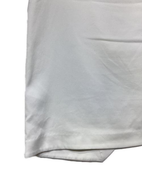 ENFOLD（エンフォルド）ENFOLD (エンフォルド) ダブルクロスアシンメトリーノースリーブカットソー　 ホワイト サイズ:38の古着・服飾アイテム