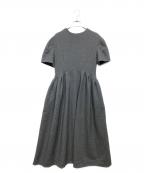 ELENDEEKエレンディーク）の古着「モードジャジーフィット＆フレアワンピース」｜グレー