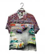 HUF×GOODYEARハフ×グッドイヤー）の古着「CIRCUIT WOVEN TOP　BU00190」｜マルチカラー