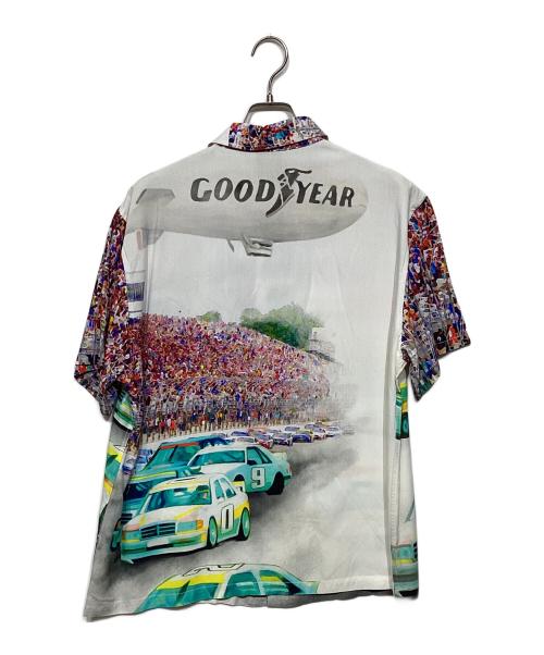 HUF（ハフ）HUF (ハフ) GOODYEAR (グッドイヤー) CIRCUIT WOVEN TOP　BU00190 マルチカラー サイズ:Mの古着・服飾アイテム